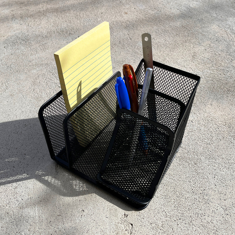 Winnable Desk Organizer Caddy - Black, 5.8 x 5.1 x 5 in