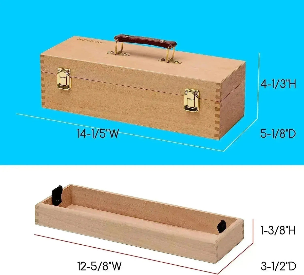 Meeden Medium Beechwood Artist Storage Box