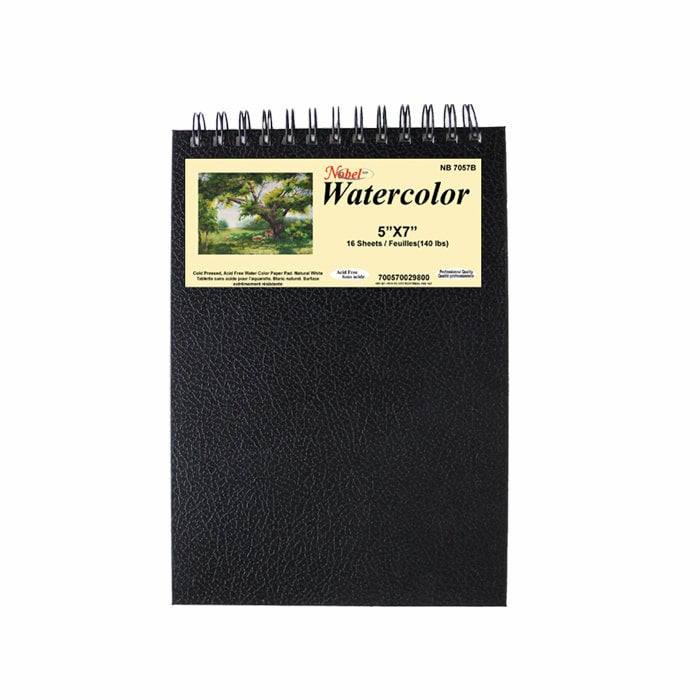 Watercolour Filed Book 5x7" 15-sheet