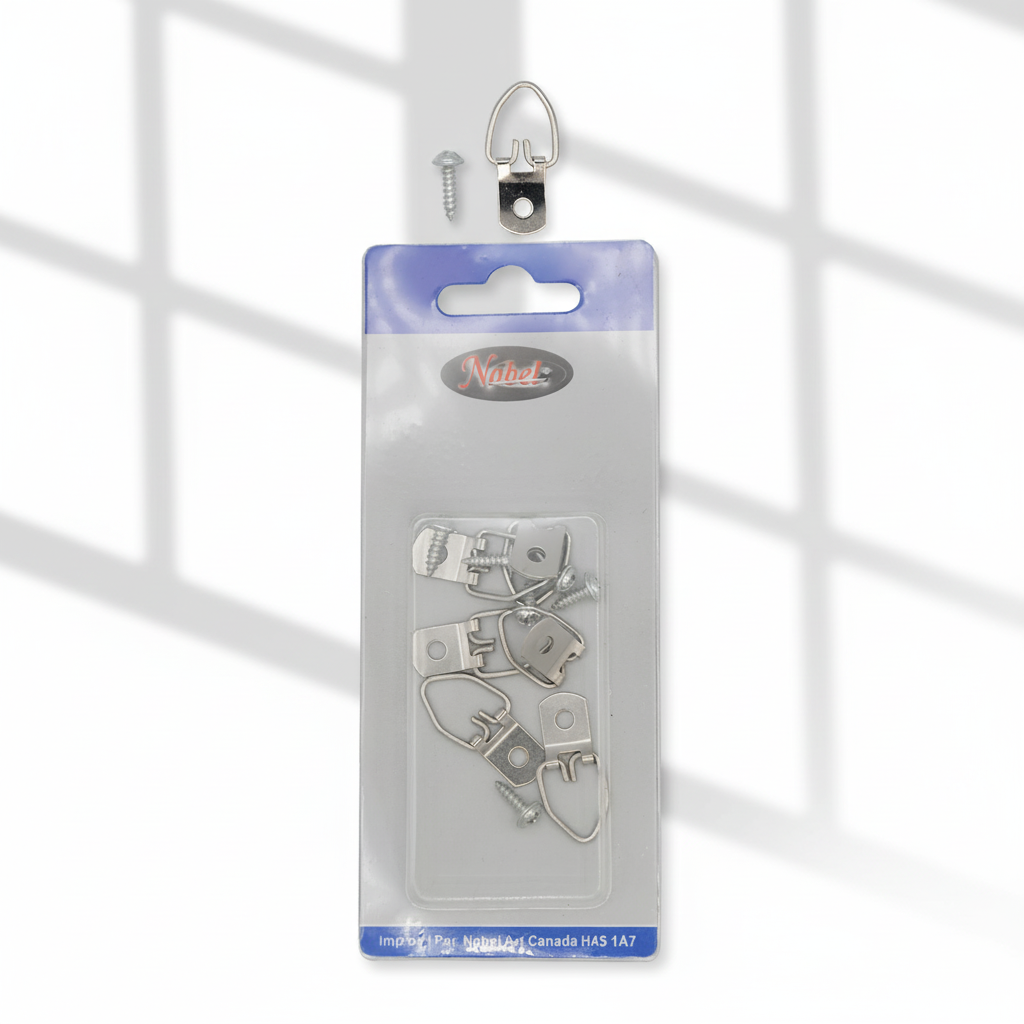 D-Rings Single Hole 6pk