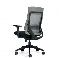 ZIM GREY HIGH BACK WEIGHT SENSING SYNCHRO-TILTER