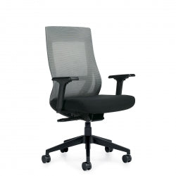 ZIM GREY HIGH BACK WEIGHT SENSING SYNCHRO-TILTER