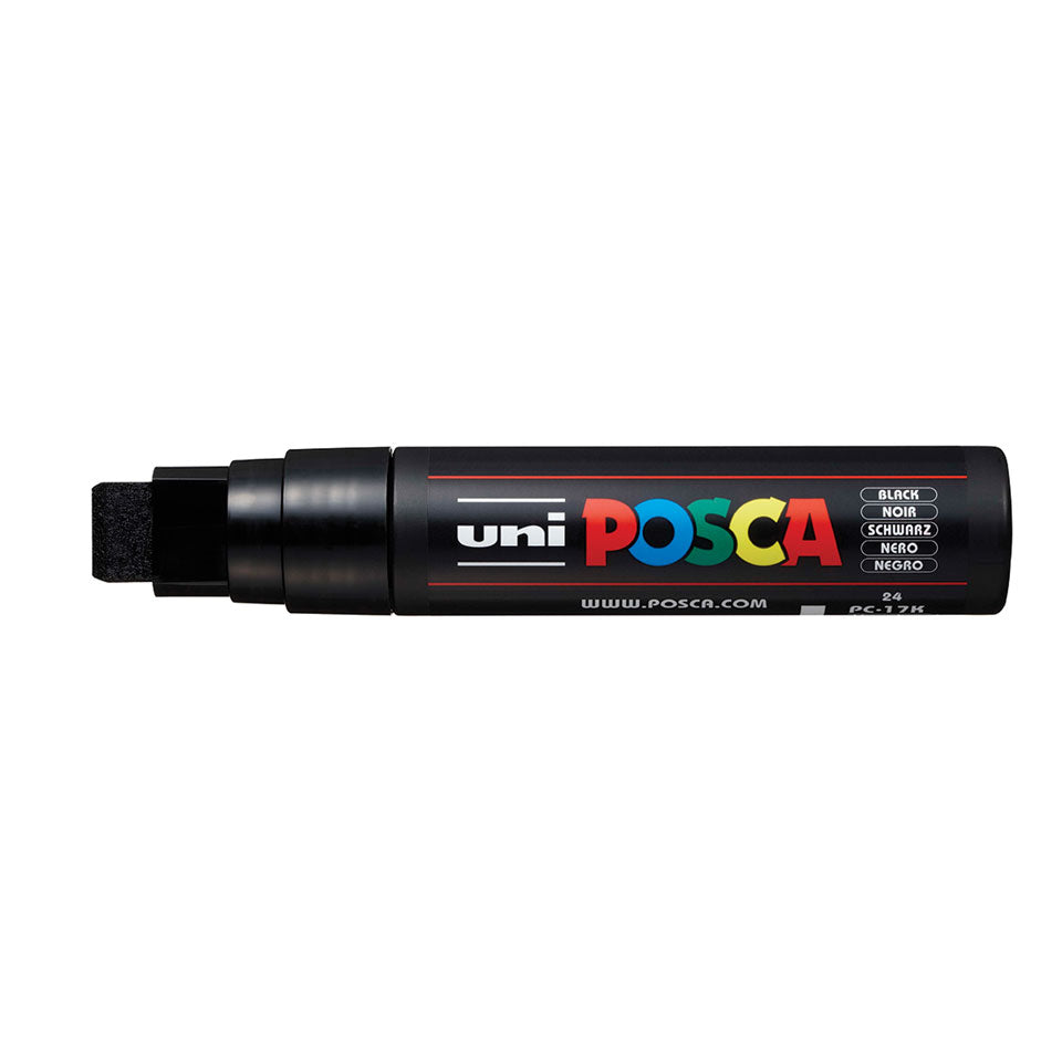 POSCA PC-17K Extra-Broad Chisel Tip Paint Marker – Black 24