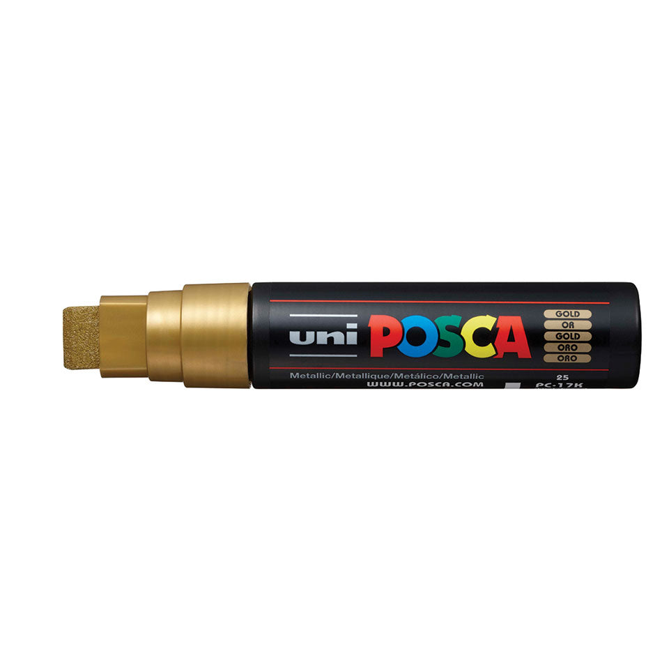 POSCA PC-17K Extra-Broad Chisel Tip Paint Marker – Gold 25