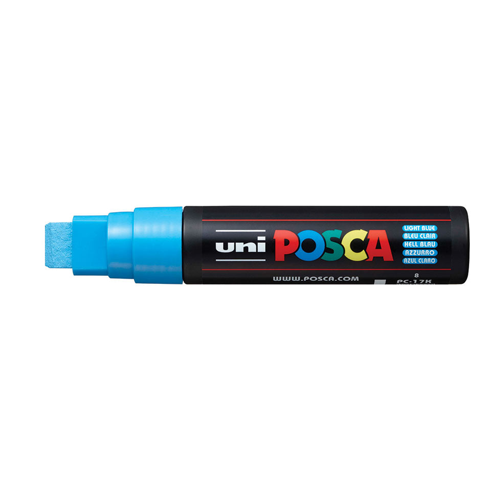 POSCA PC-17K Extra-Broad Chisel Tip Paint Marker – Light Blue 08