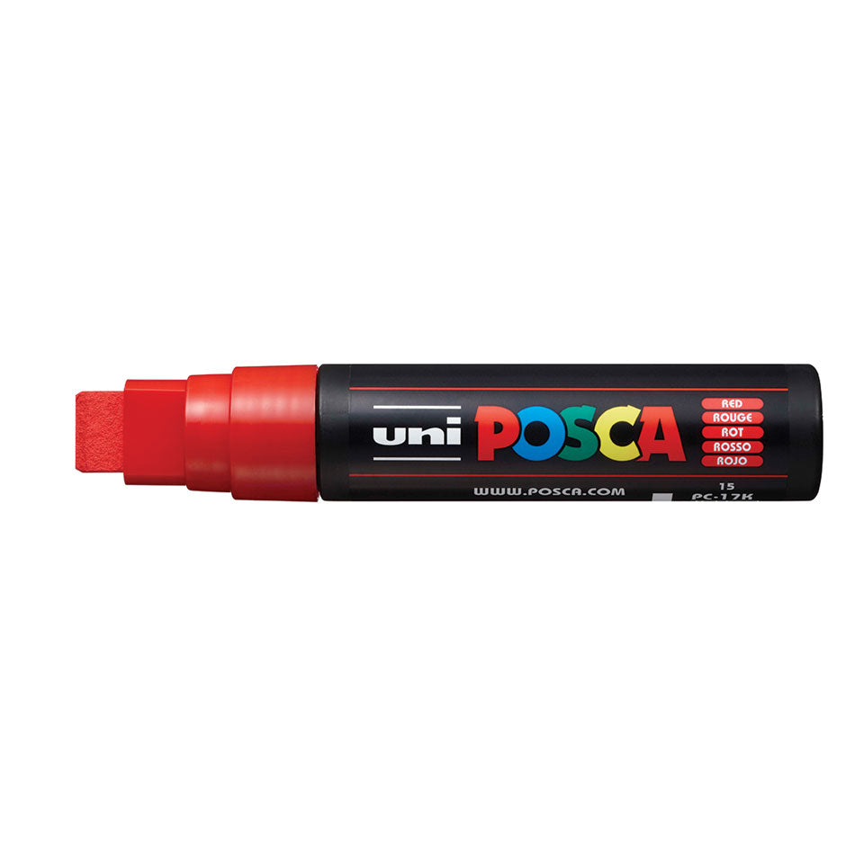 POSCA PC-17K Extra-Broad Chisel Tip Paint Marker – Red 15