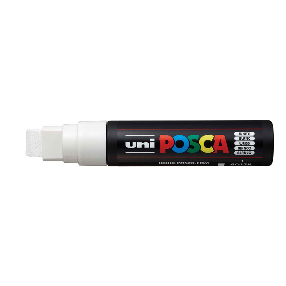 POSCA PC-17K Extra-Broad Chisel Tip Paint Marker – White 01
