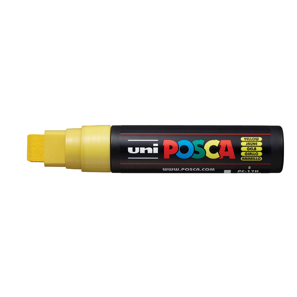 POSCA PC-17K Extra-Broad Chisel Tip Paint Marker – Yellow 02