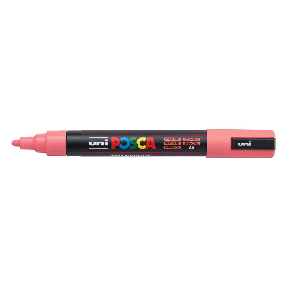 POSCA PC-5M Medium Paint Marker – Coral Pink 66