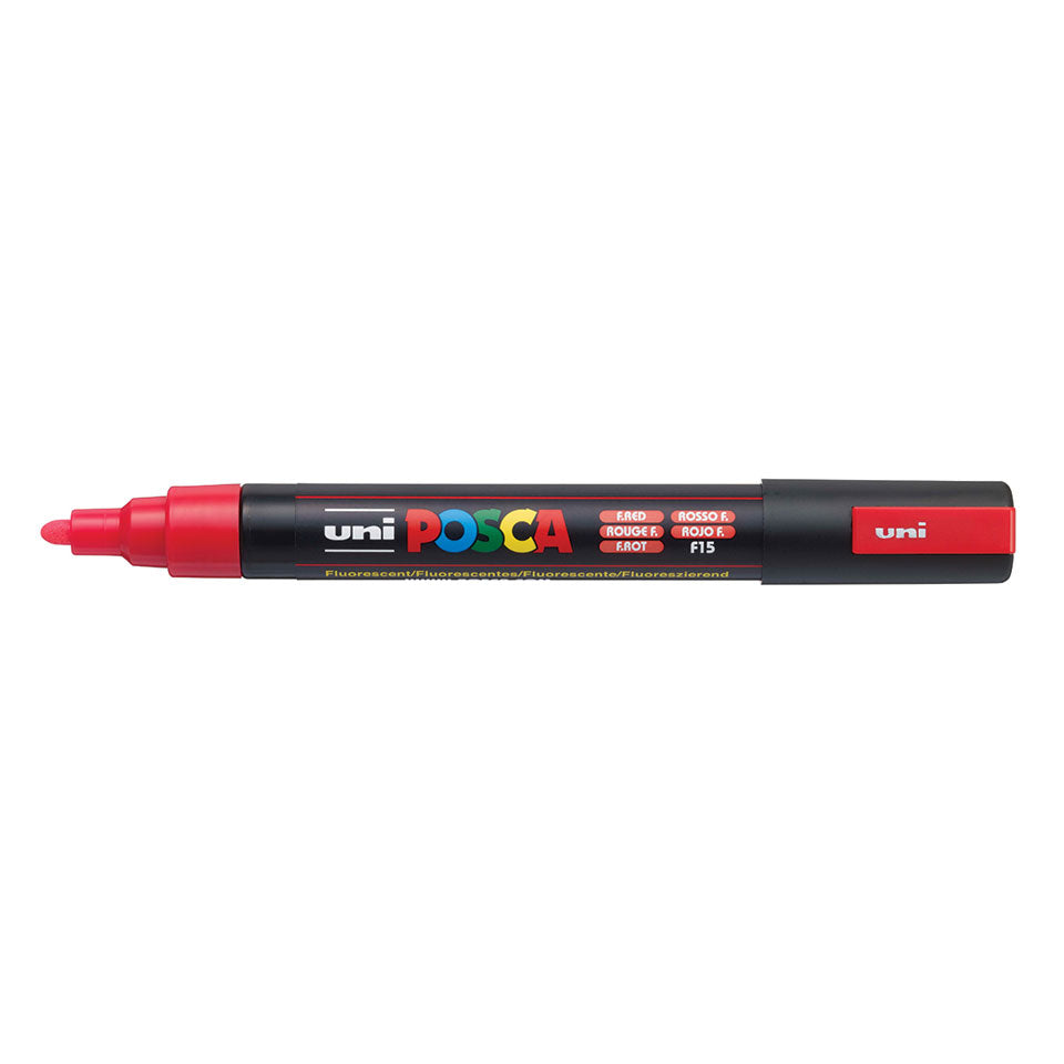 POSCA PC-5M Medium Paint Marker – Fluorescent Red F15
