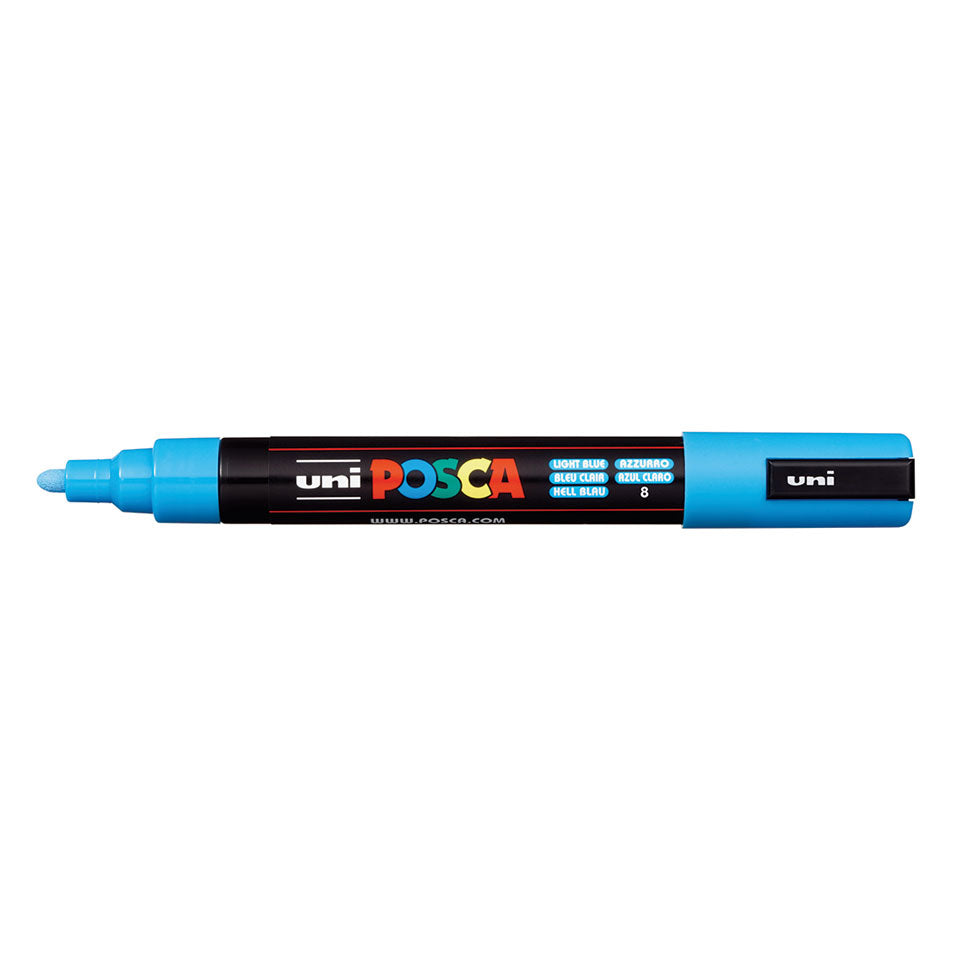 POSCA PC-5M Medium Paint Marker – Light Blue 08