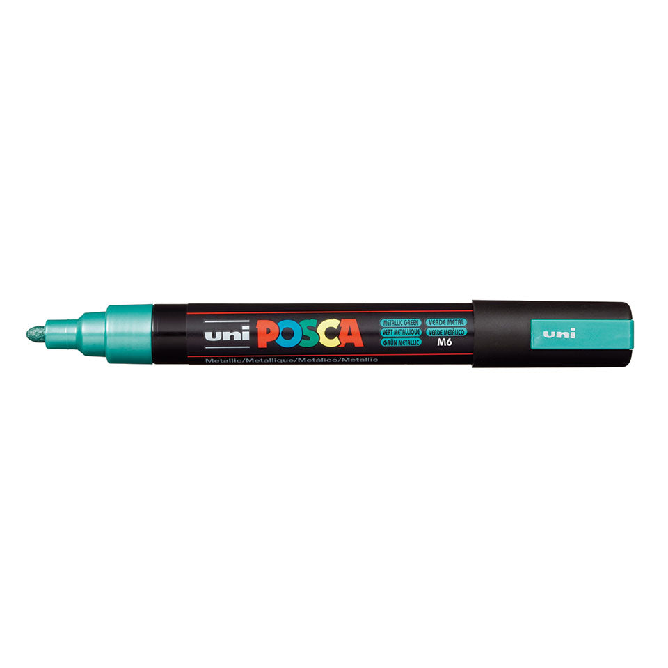 POSCA PC-5M Medium Paint Marker – Metallic Green M6