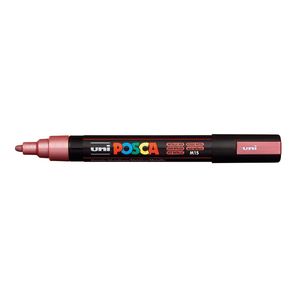 POSCA PC-5M Medium Paint Marker – Metallic Red M15