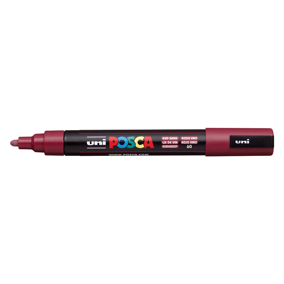 POSCA PC-5M Medium Paint Marker – Red Wine 60
