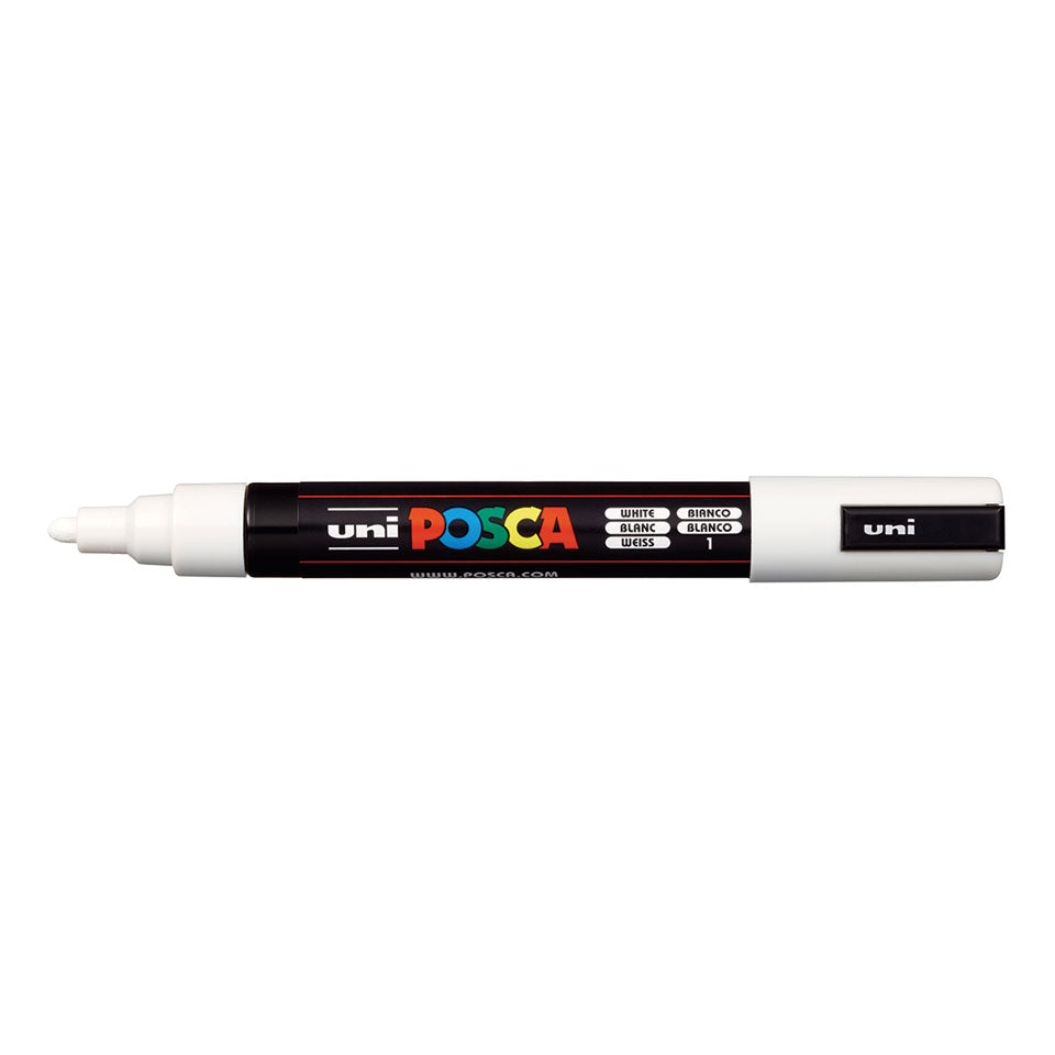 POSCA PC-5M Medium Paint Marker – White 01