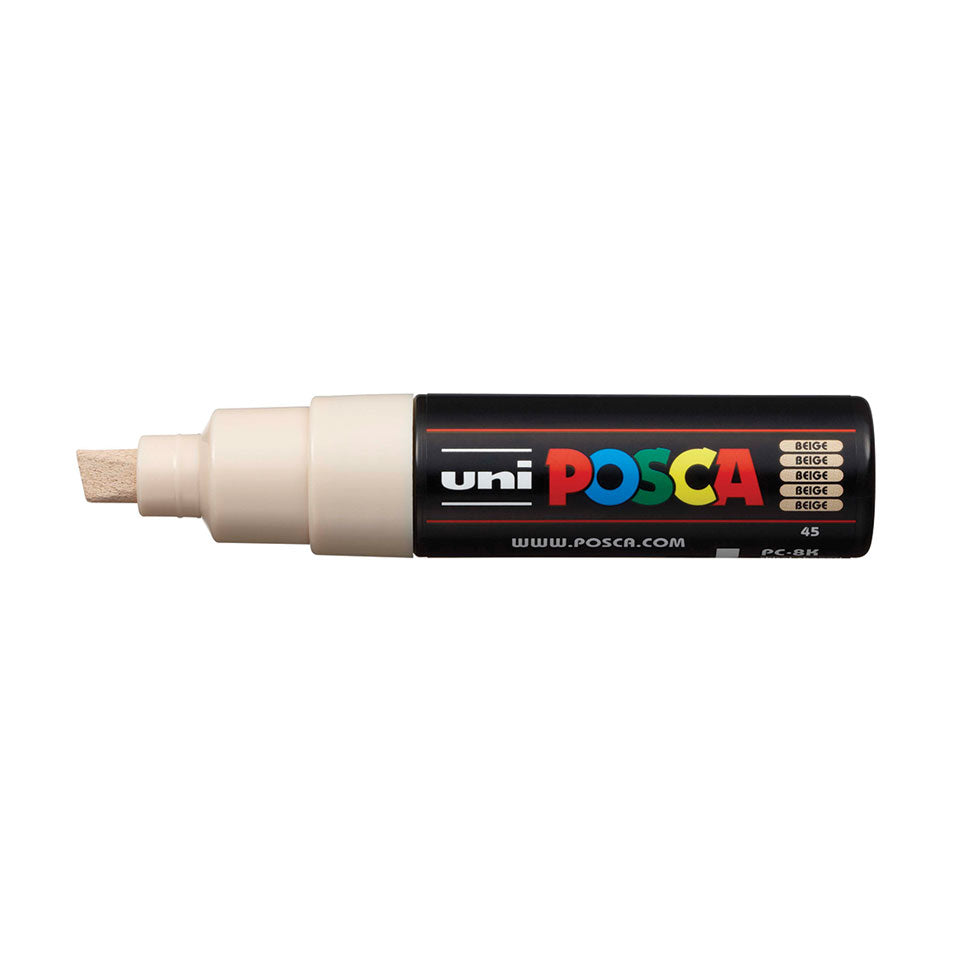 POSCA PC-8K Broad Chisel Tip Paint Marker – Beige 45