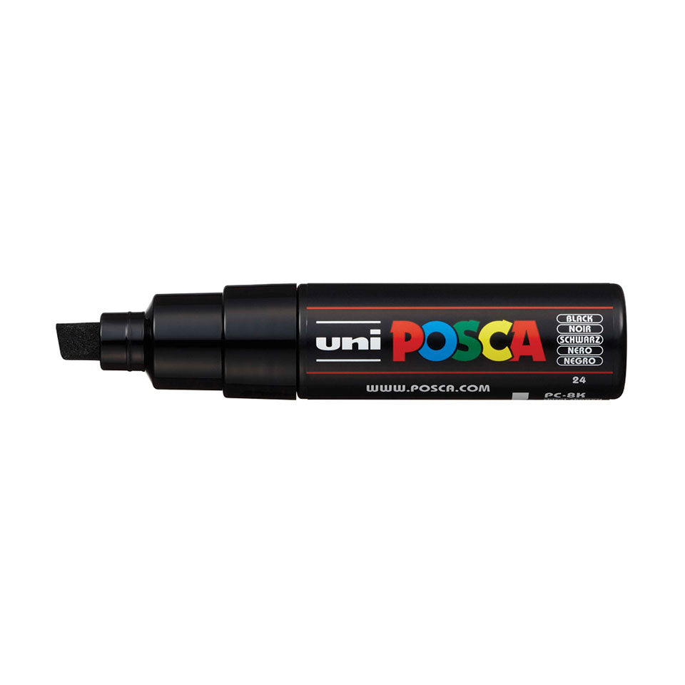 POSCA PC-8K Broad Chisel Tip Paint Marker – Black 24