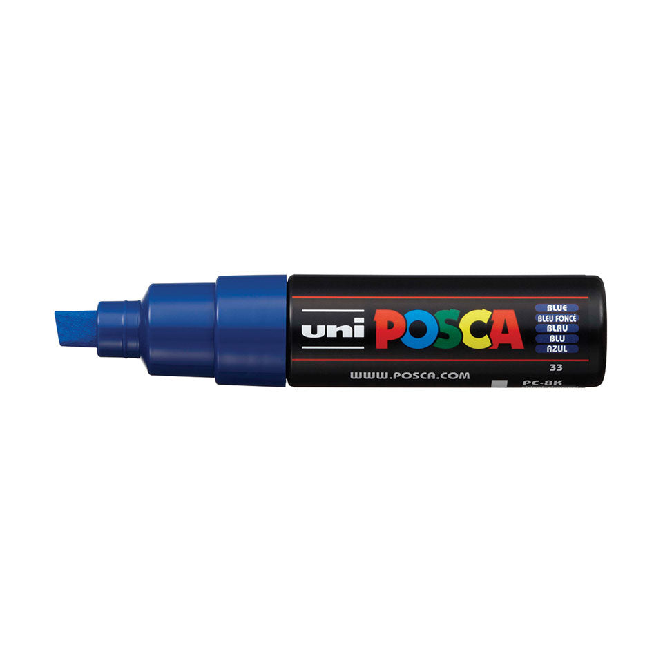 POSCA PC-8K Broad Chisel Tip Paint Marker – Blue 33