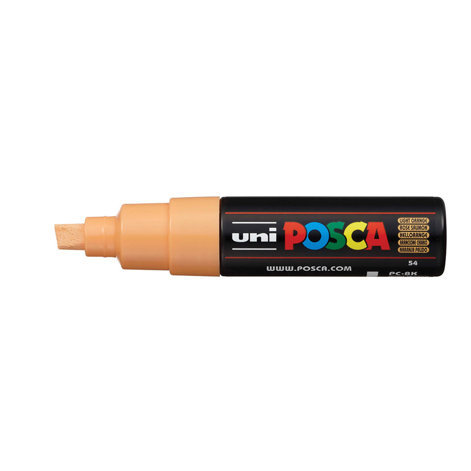 POSCA PC-8K Broad Chisel Tip Paint Marker – Light Orange 54