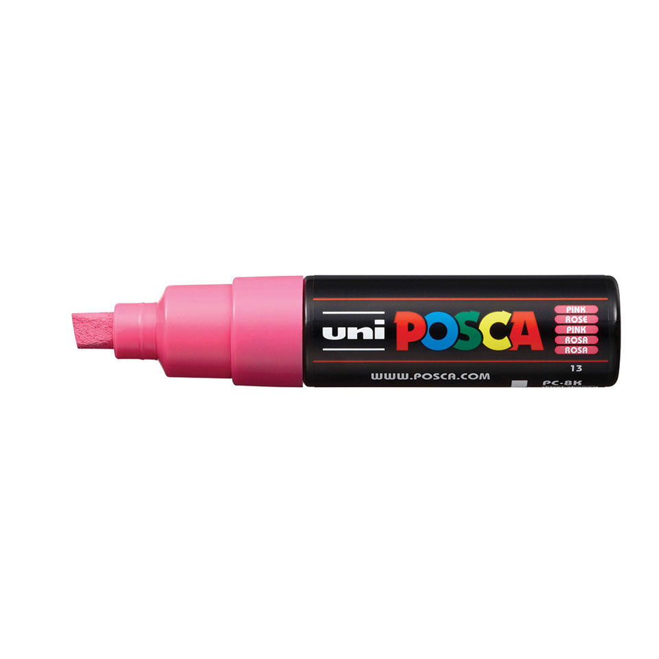 POSCA PC-8K Broad Chisel Tip Paint Marker – Pink 13