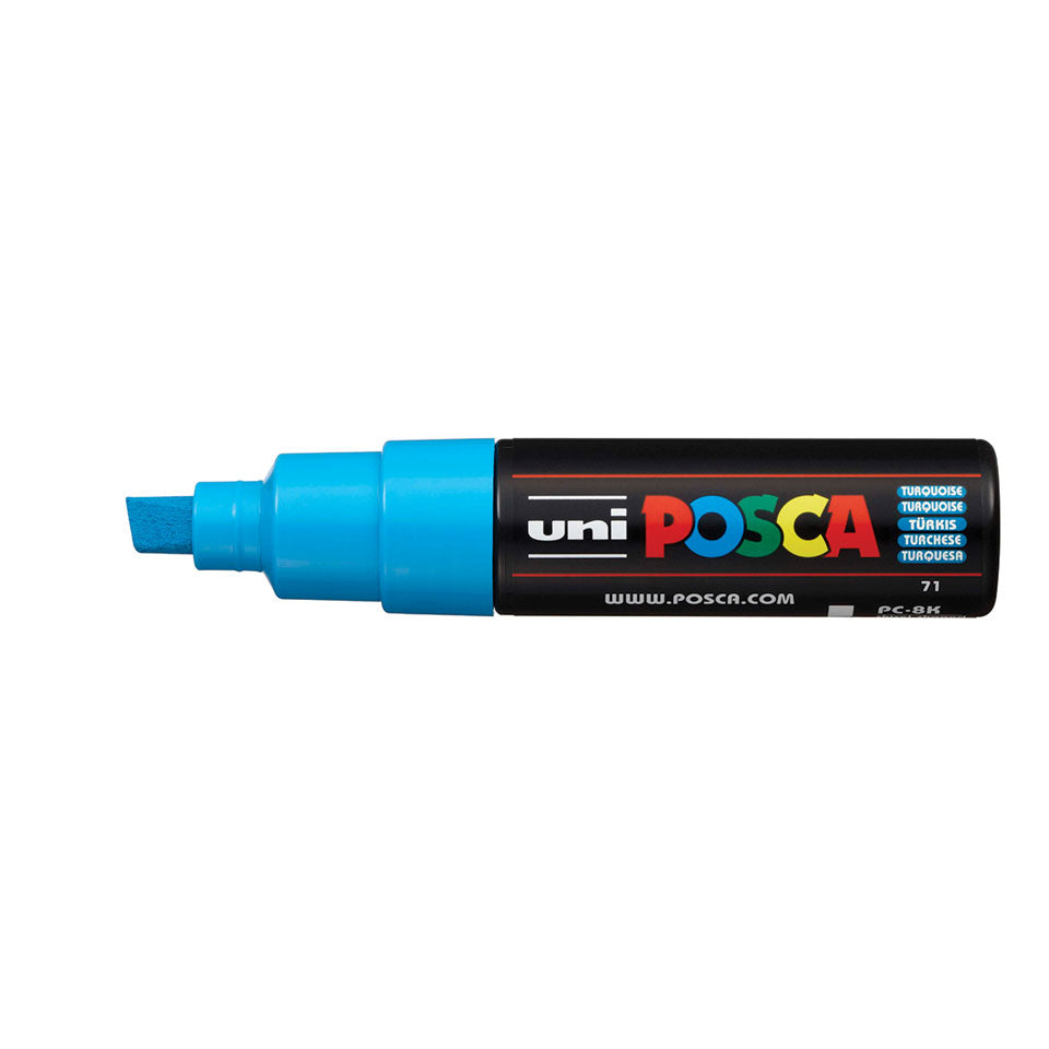 POSCA PC-8K Broad Chisel Tip Paint Marker – Turquoise 71