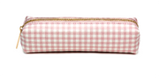 PENCIL CASE SLIM PINK PLAID