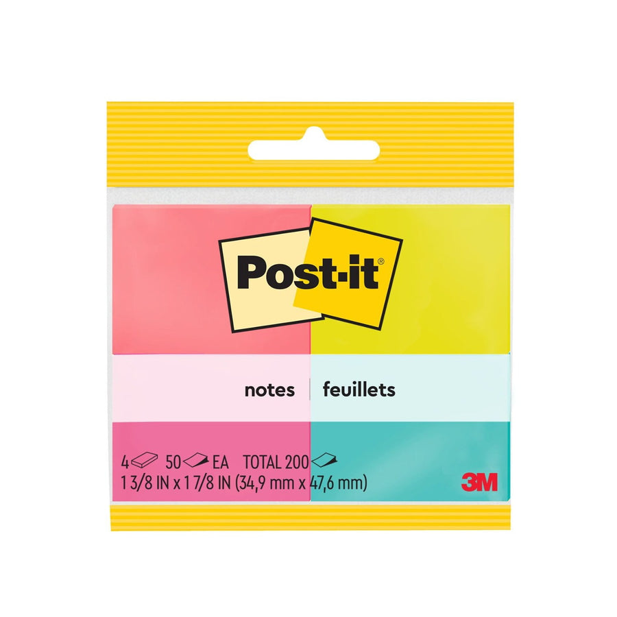 Post-it Notes 1 3/8 x 1 7/8 in, Poptimistic Collection, 4 pads