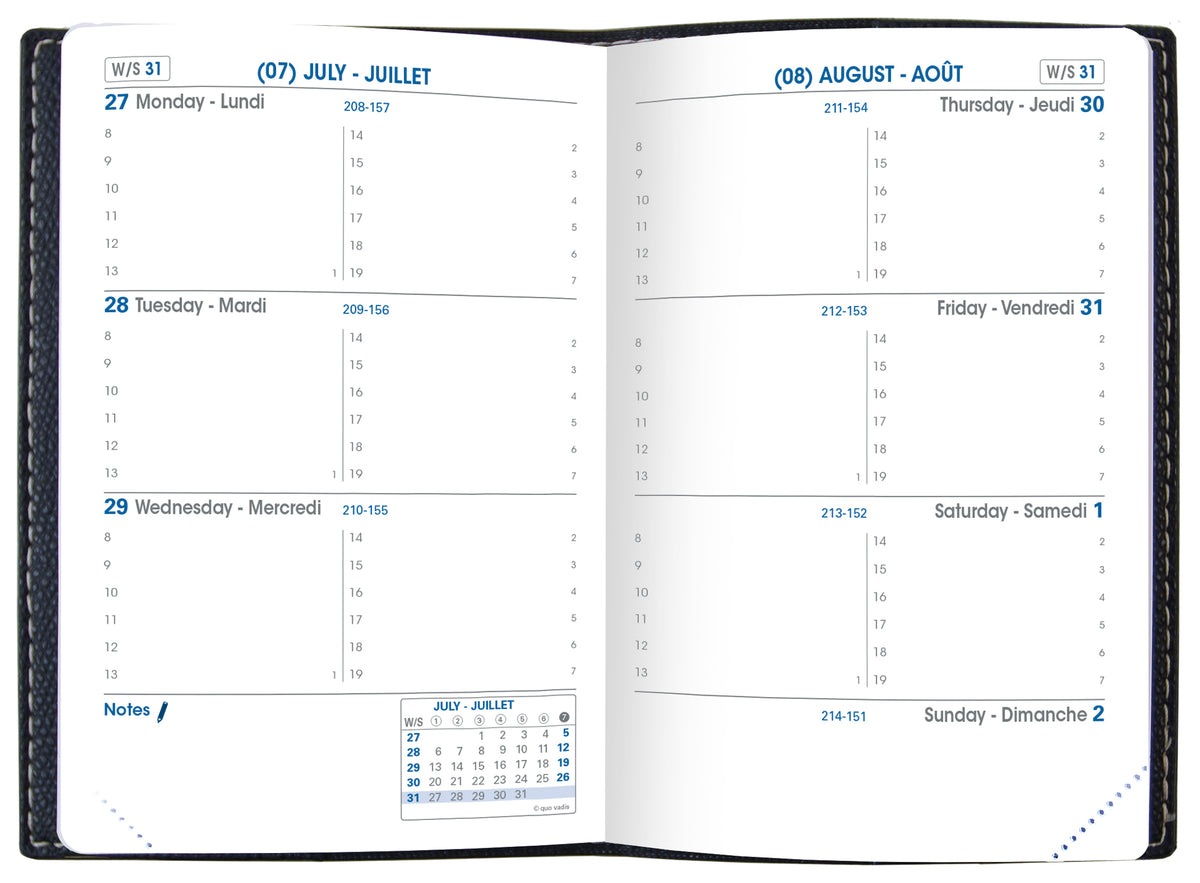Agenda scolaire Sapa X Rouge 3 1/2 X 5 1/2 Semainier 2025/26