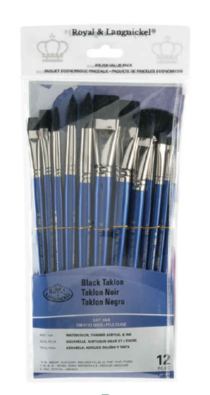 Value Brush Sets - Black Soft