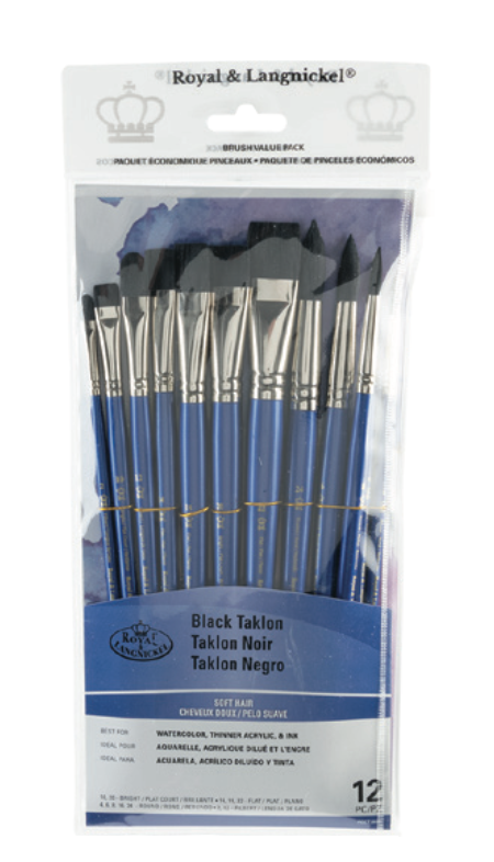 Value Brush Sets - Black Soft