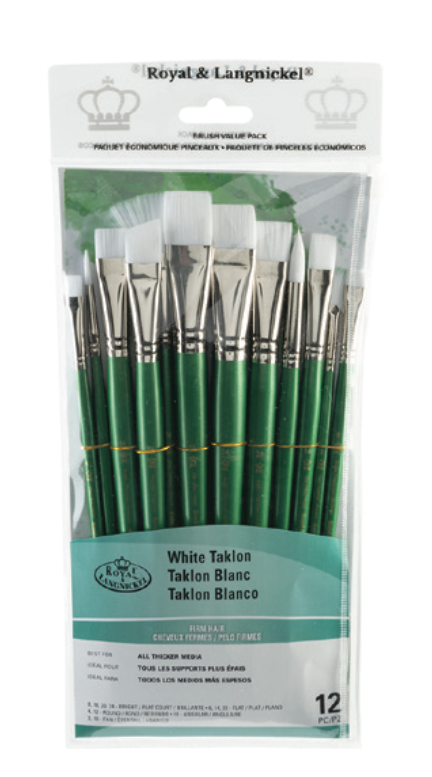 Value Brush Sets - White Firm