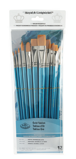 Value Brush Sets / Medium Firm / Gold Bristles