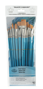 Value Brush Sets - Gold Medium Firm