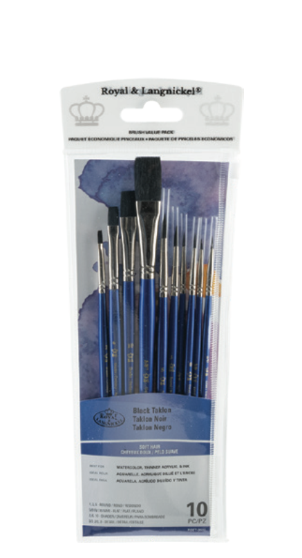 Value Brush Sets - Black Soft