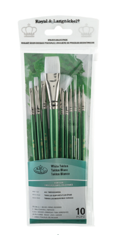 Value Brush Sets - White Firm