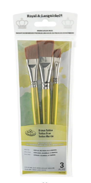 Value Brush Sets - Brown Medium Soft