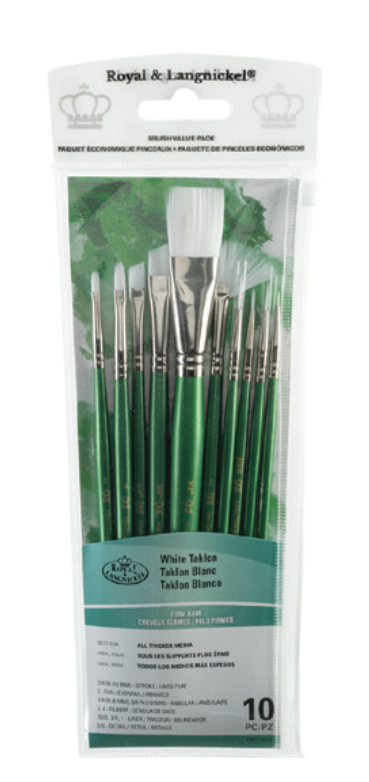 Value Brush Sets - White Firm