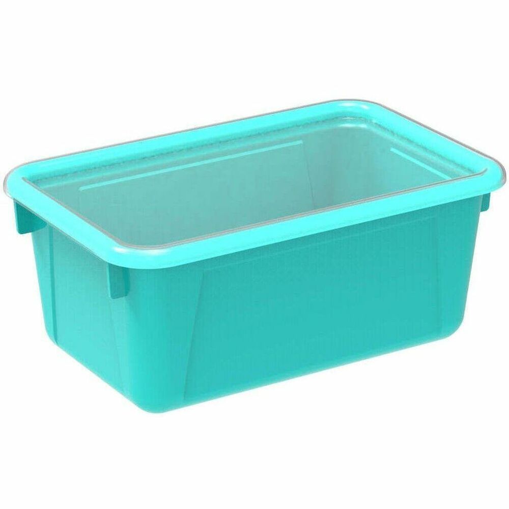 STOREX - Cubby Caddy Bin with Lid - Teal