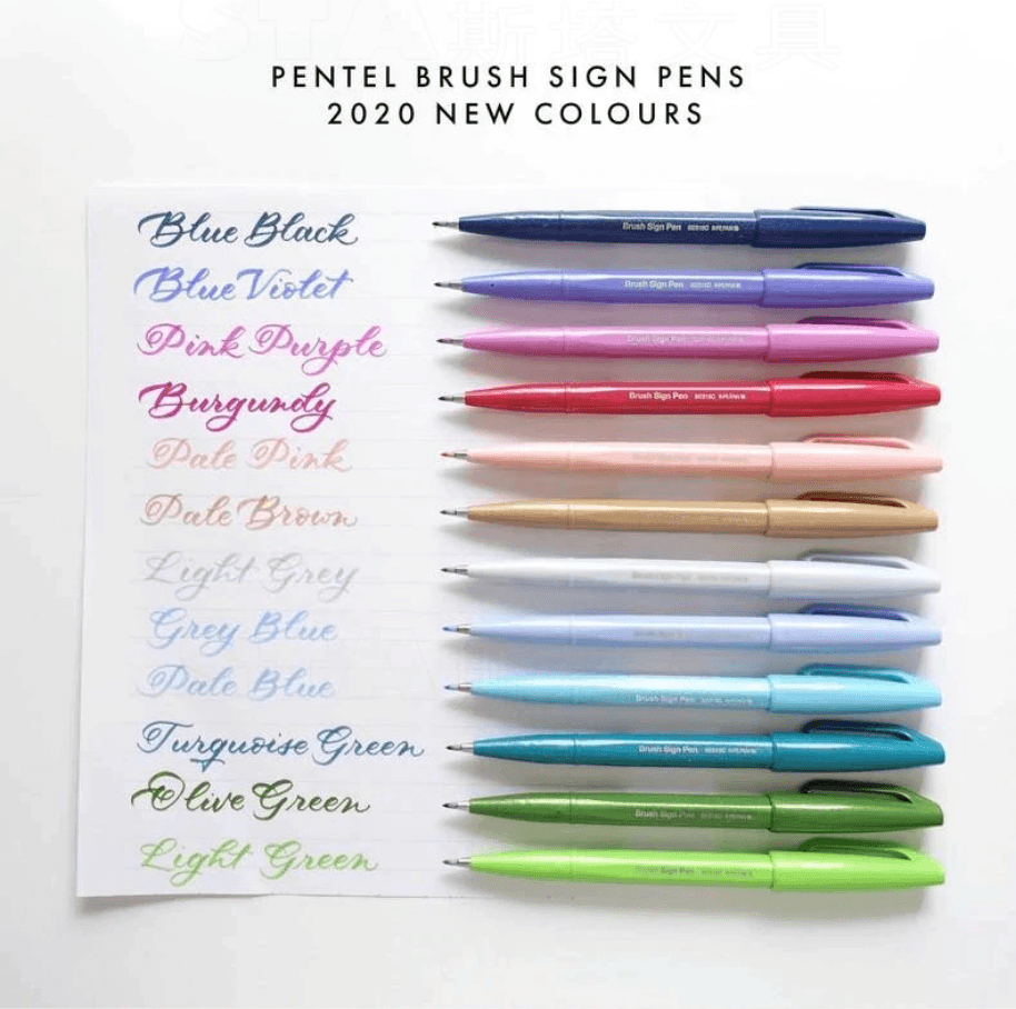 Pentel Brush Sign Pens