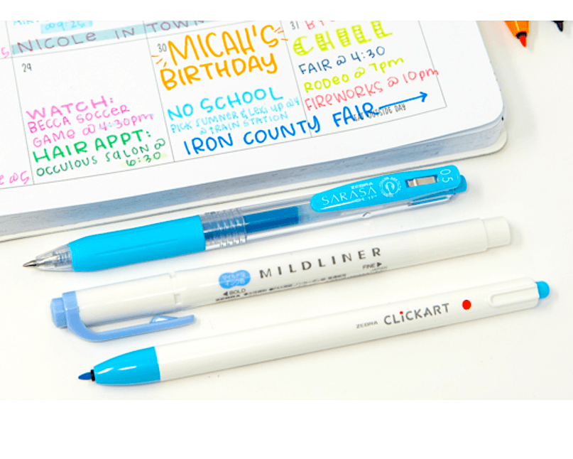 Zebra ClickArt Retractable Marker Pens