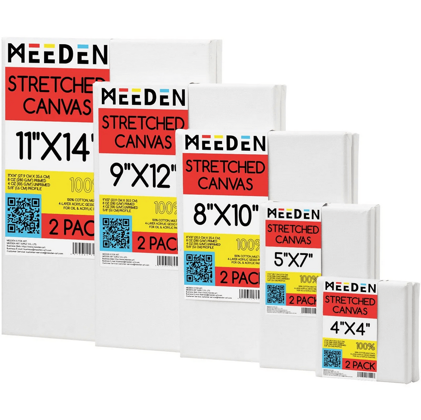 Stretched Canvas 10pc Multi-Pack