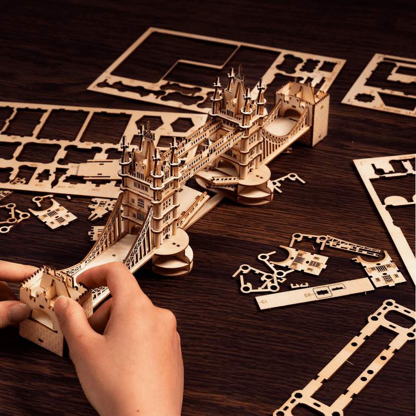 3D-LED London Wood Model Kits