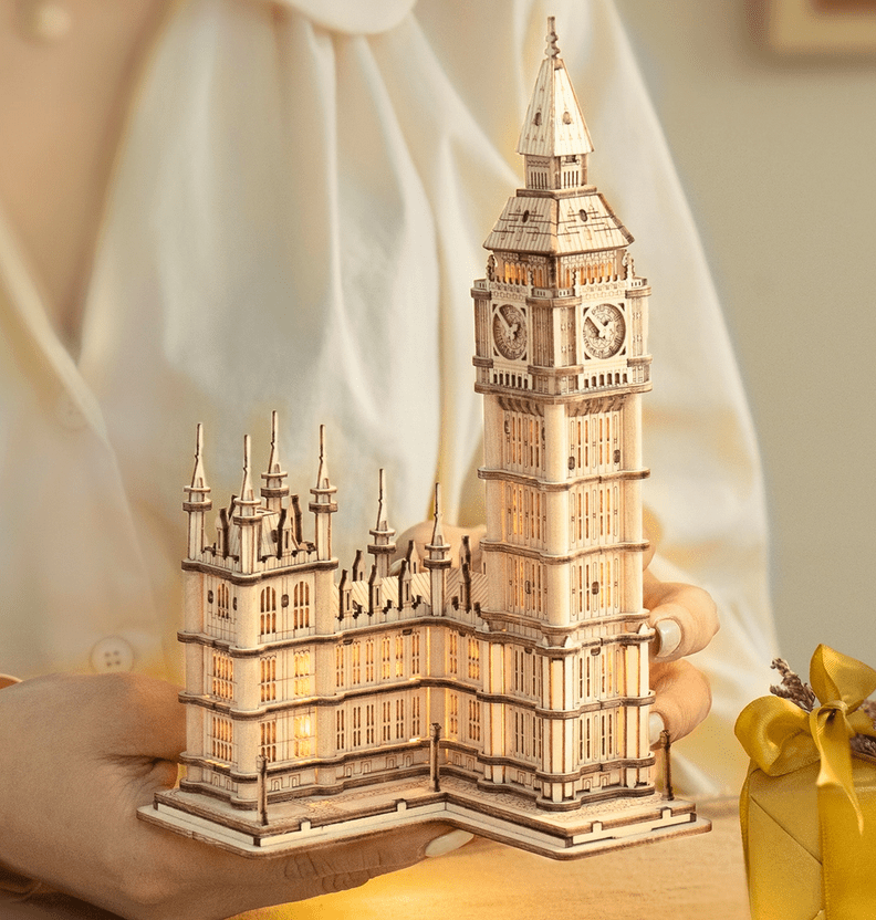 3D-LED London Wood Model Kits