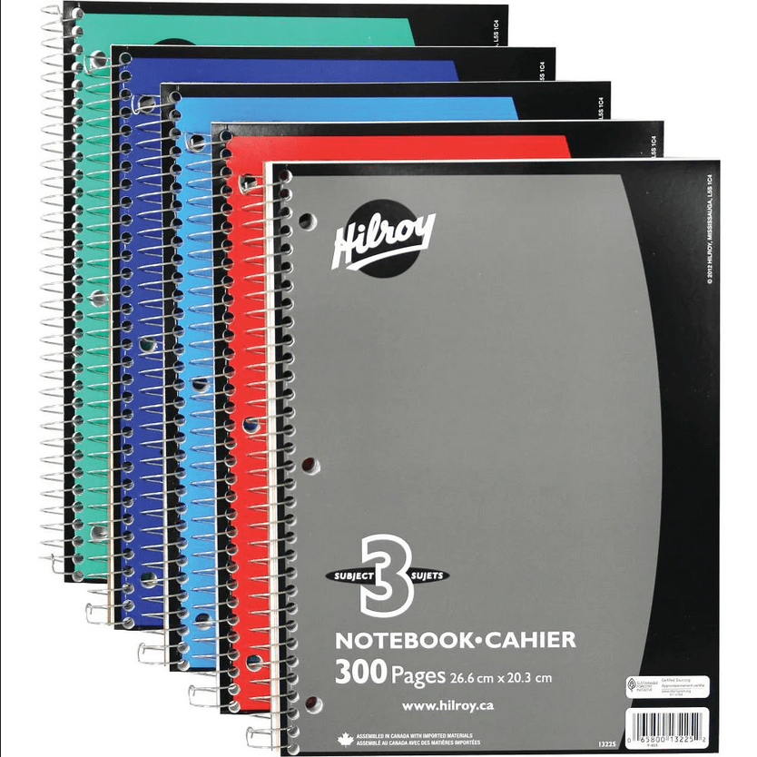 Single Subject Coil Notebooks