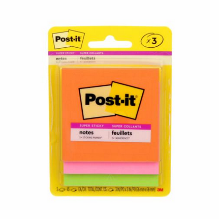 Post-it Super Sticky 3x3 Energy Boost