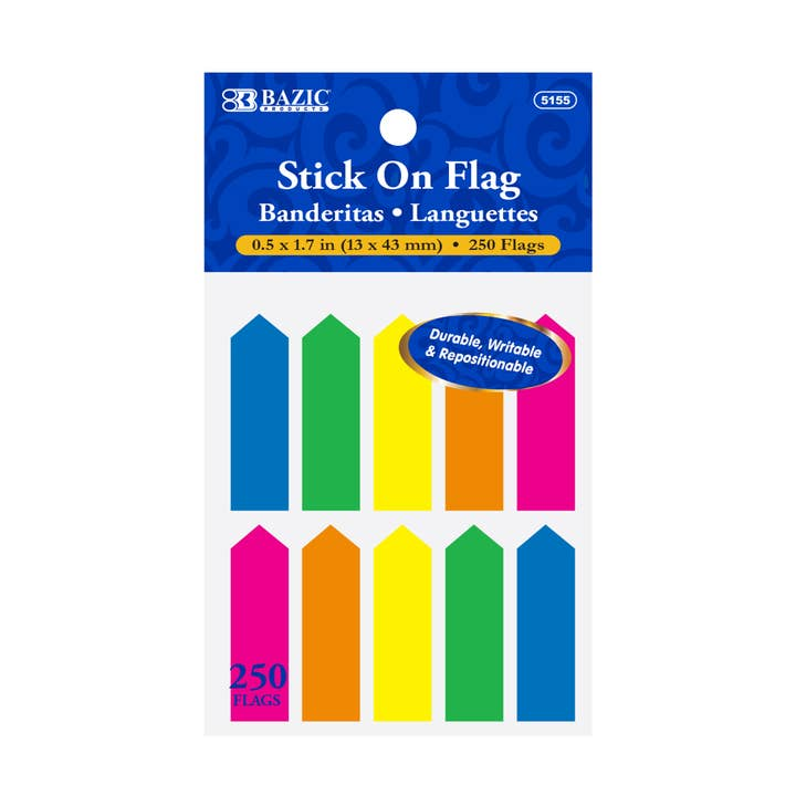 Neon Stick-on Arrow Flags