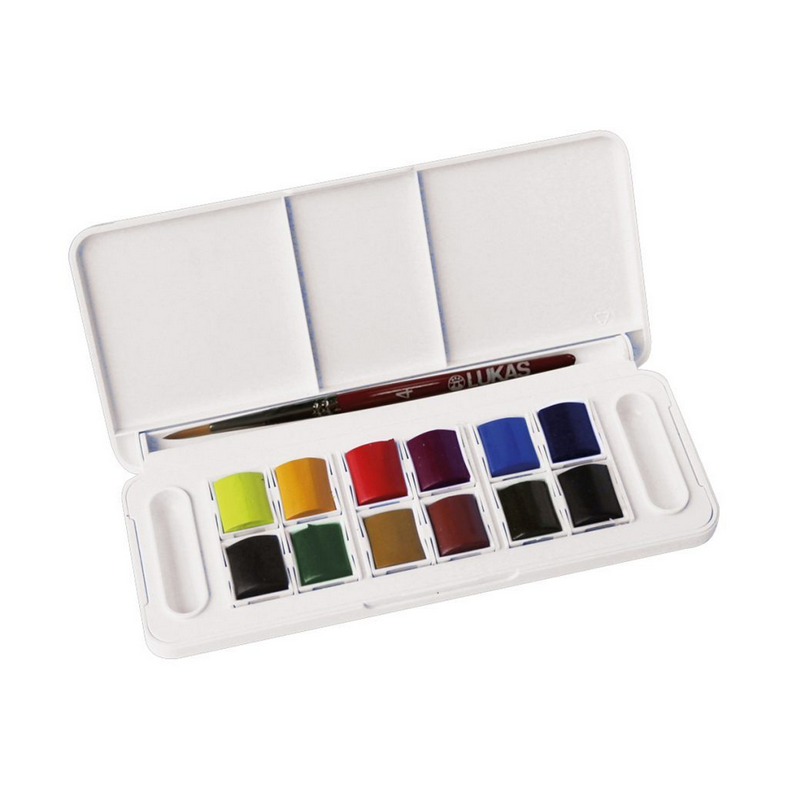 Lukas Aquarell Watercolour Travel 12 half-pan