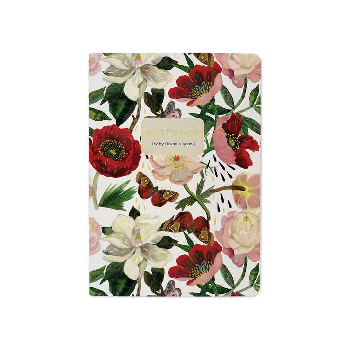 Bruno Visconti Peonies lined notebook