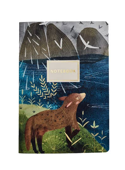 Bruno Visconti Fox by the Lake lined notebook