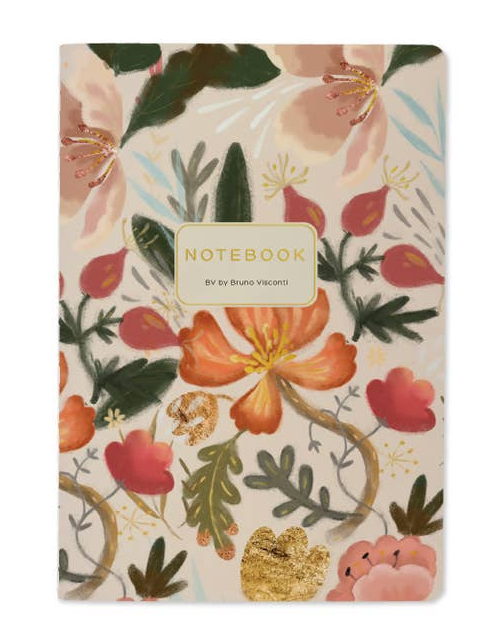 Bruno Visconti Bloom Flowers lined notebook